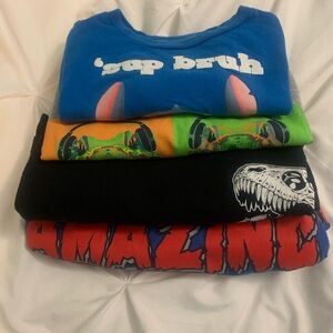 Boys Short Sleeve Tees - Blue, Green, Black, Red